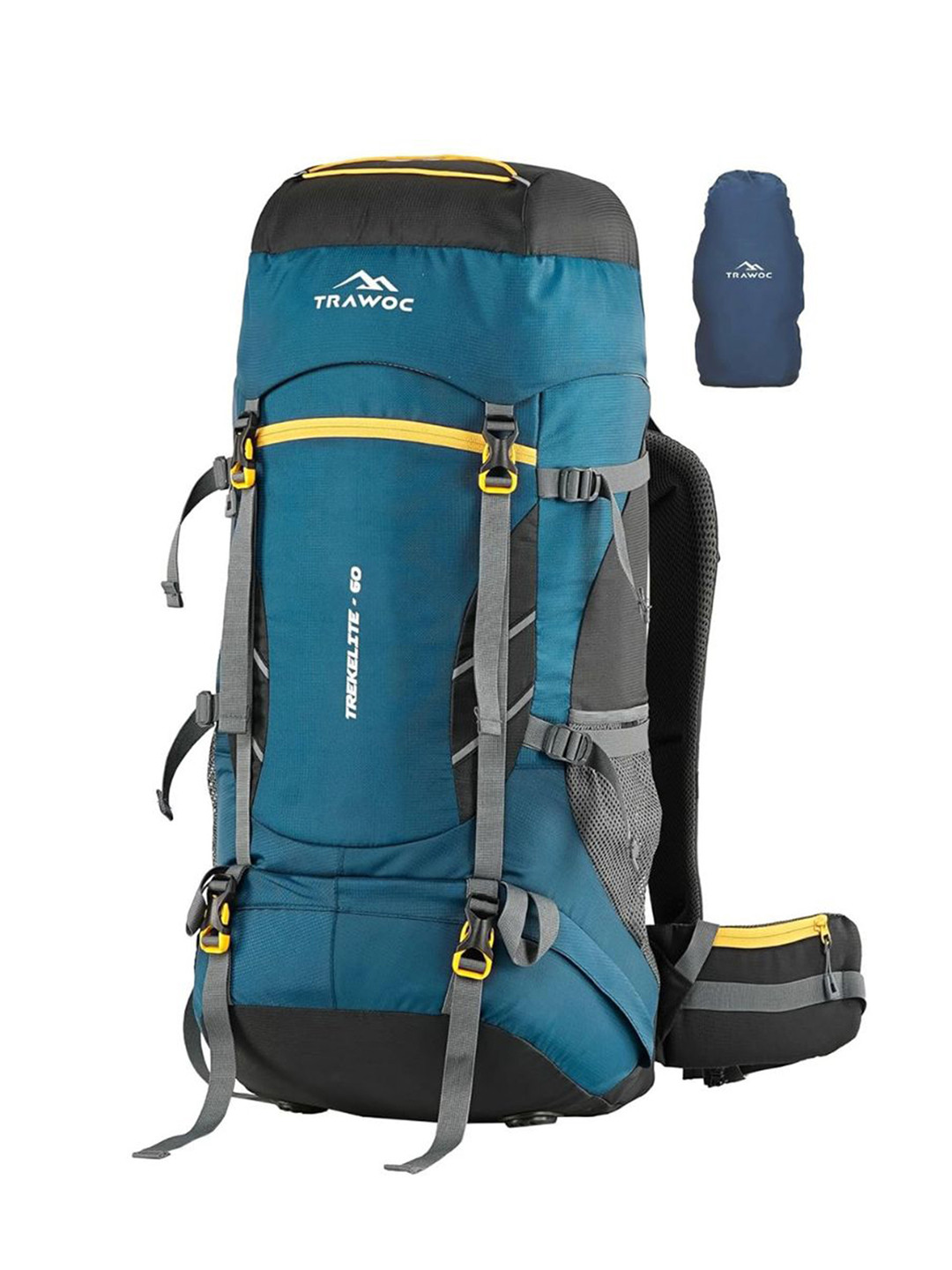 TRAWOC TREKELITE Solid 60L Rucksack With Shoe Compartment for Camping Hiking Trekking