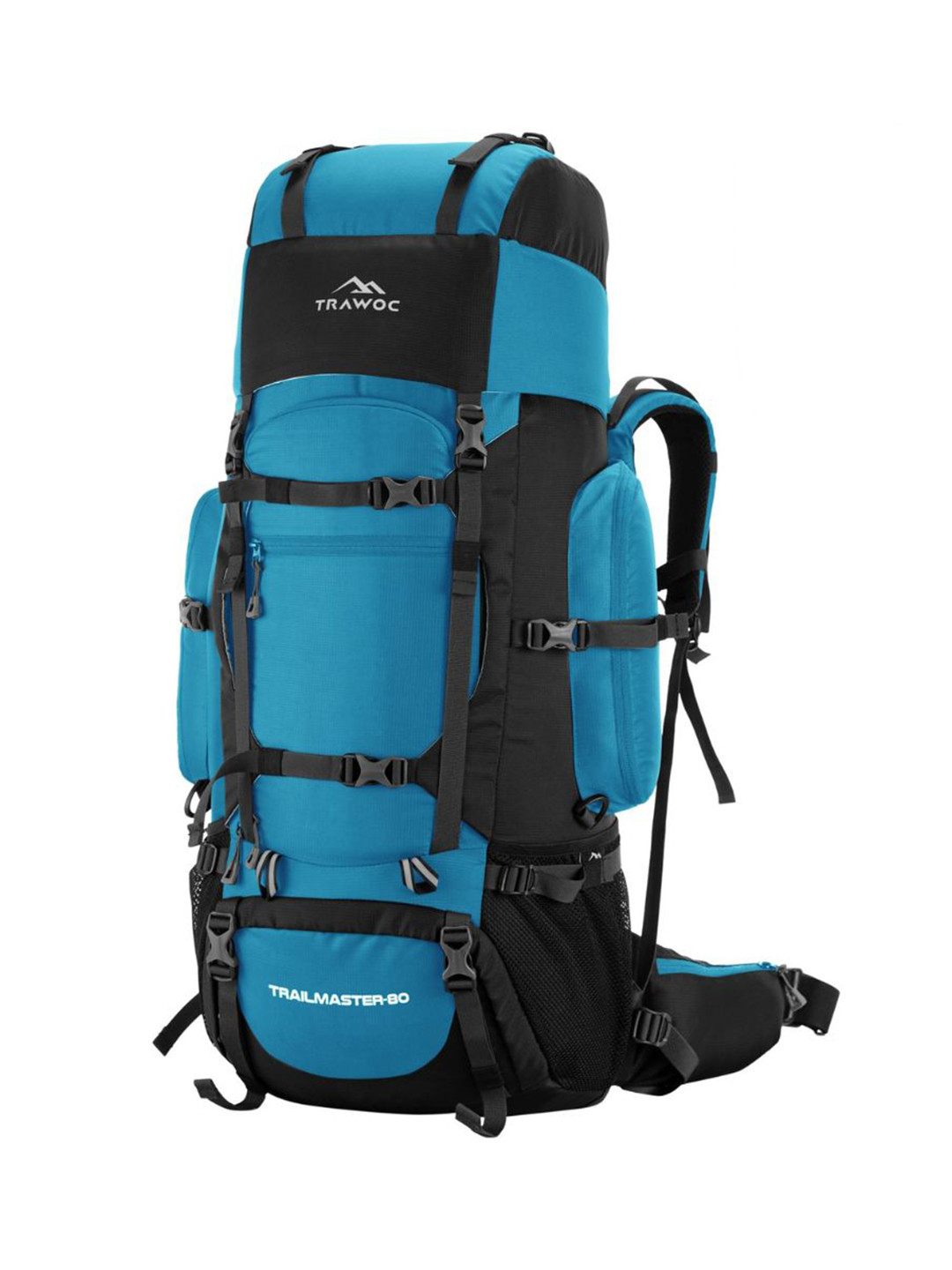 TRAWOC TRAILMASTER 80L Solid Backpack With Shoe Compartment For Hiking Camping Rucksack
