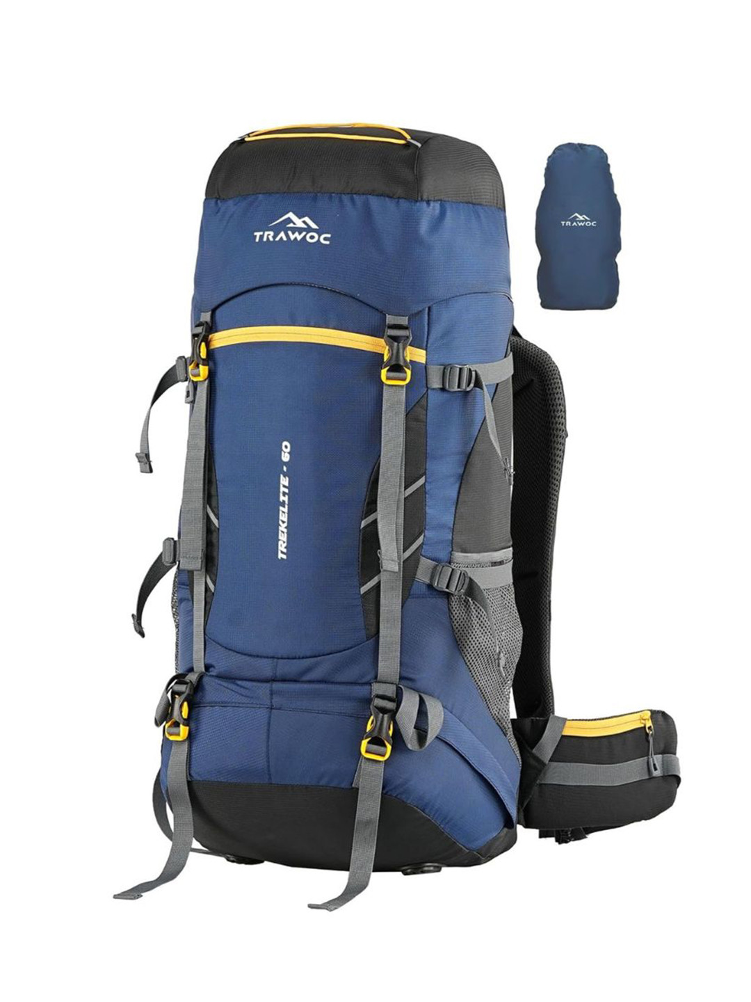 TRAWOC TREKELITE Solid 60L Rucksack With Shoe Compartment for Camping Hiking Trekking