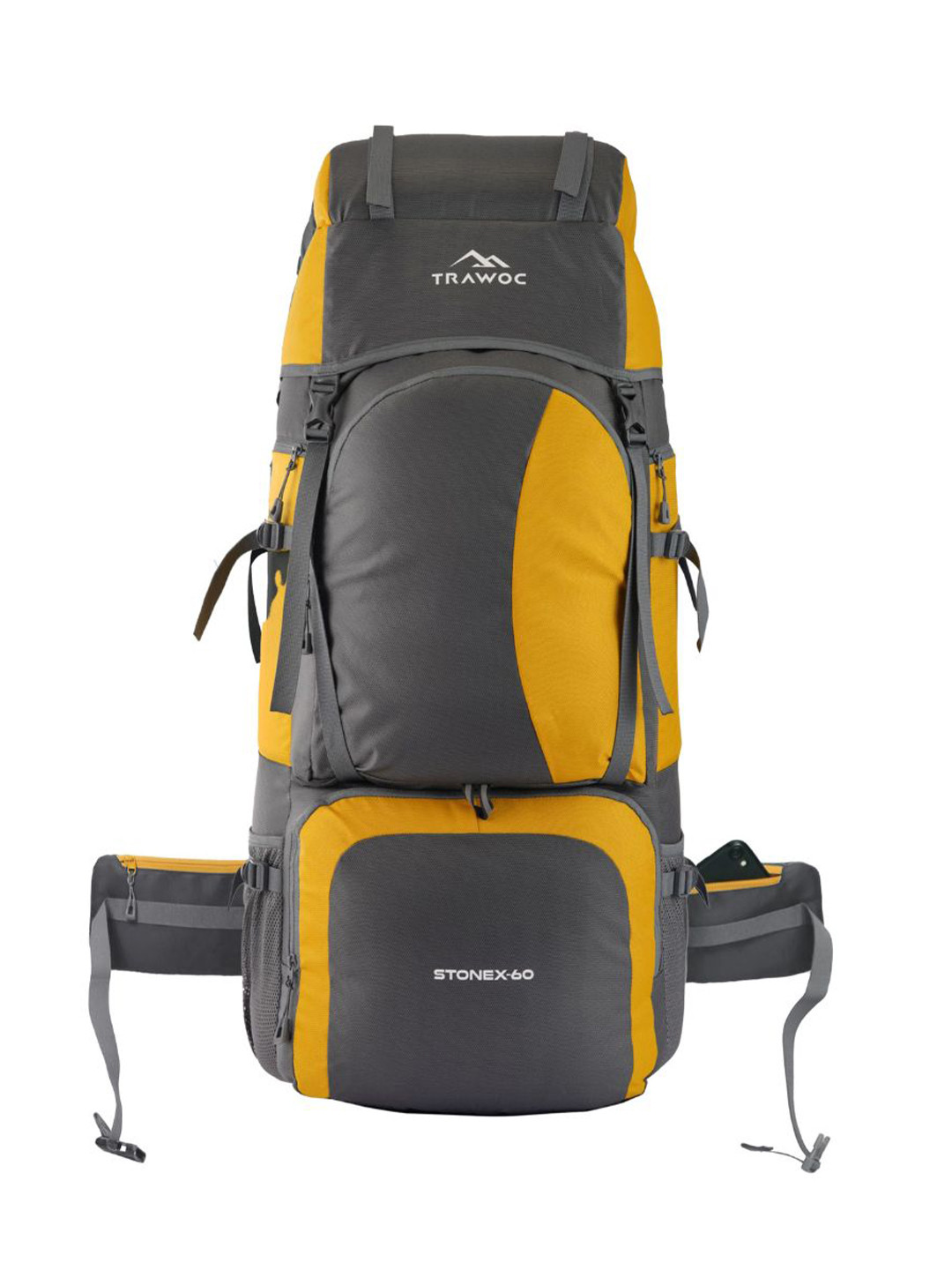 TRAWOC STONEX 60L Solid Rucksack For Trekking Outdoor Adventures Unisex