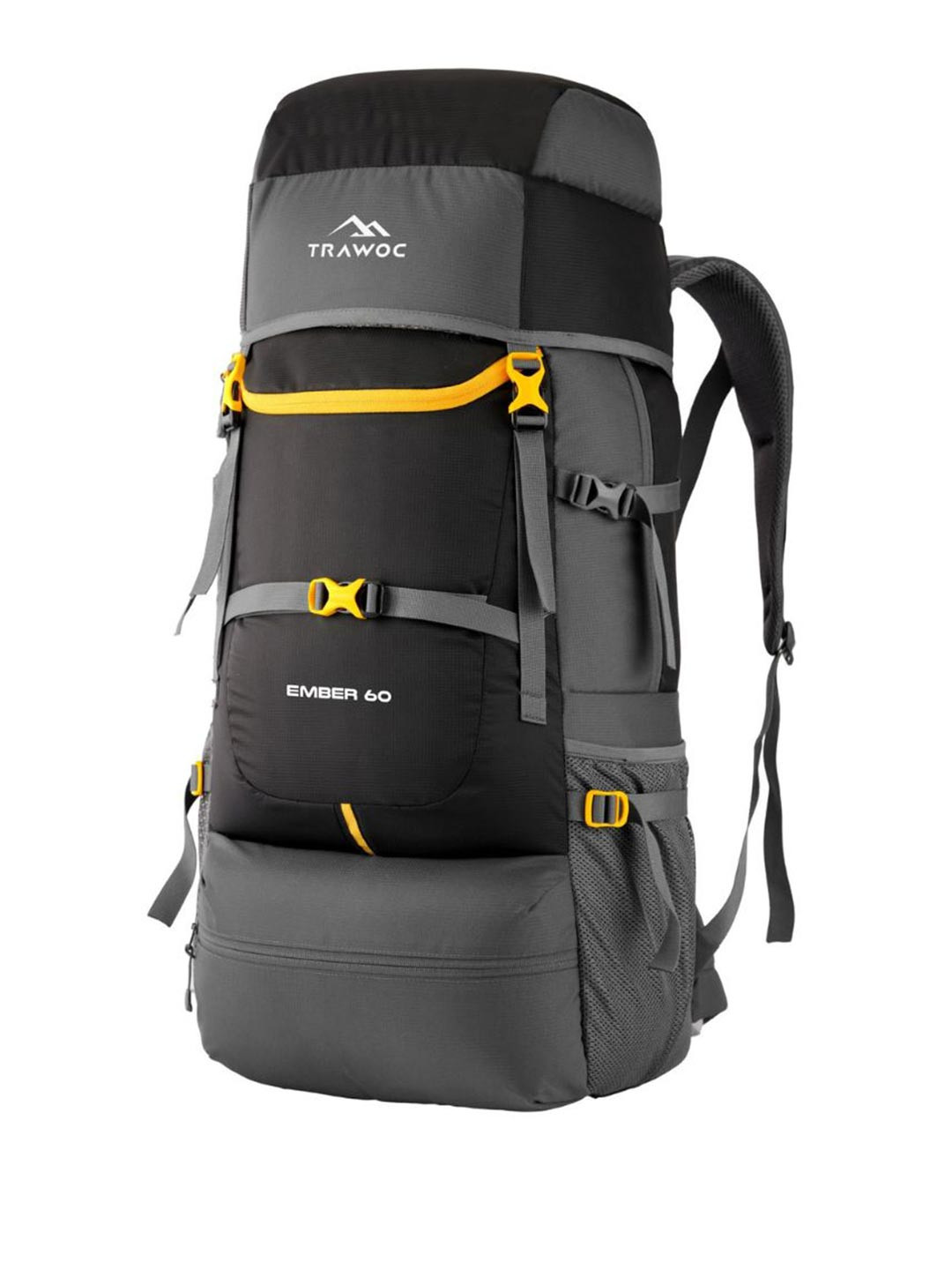 TRAWOC EMBER Solid 60L Rucksacks For Camping Hiking Trekking
