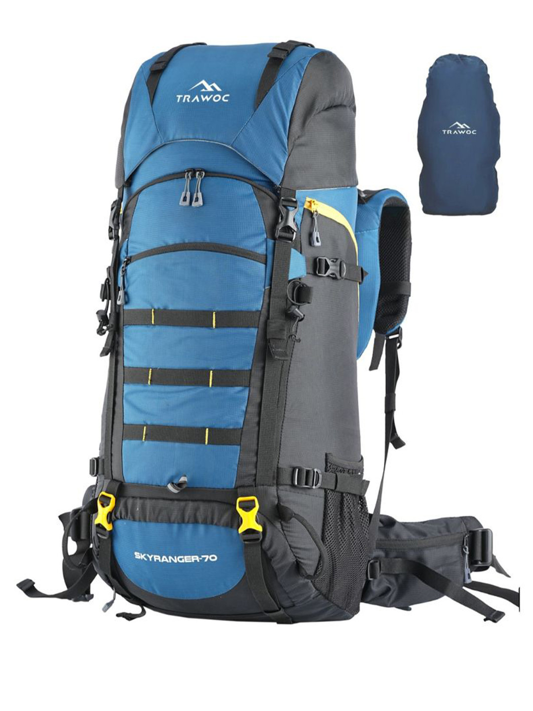 TRAWOC SKYRANGER Unisex Solid 70L Internal Frame Rucksack For Trekking Travel