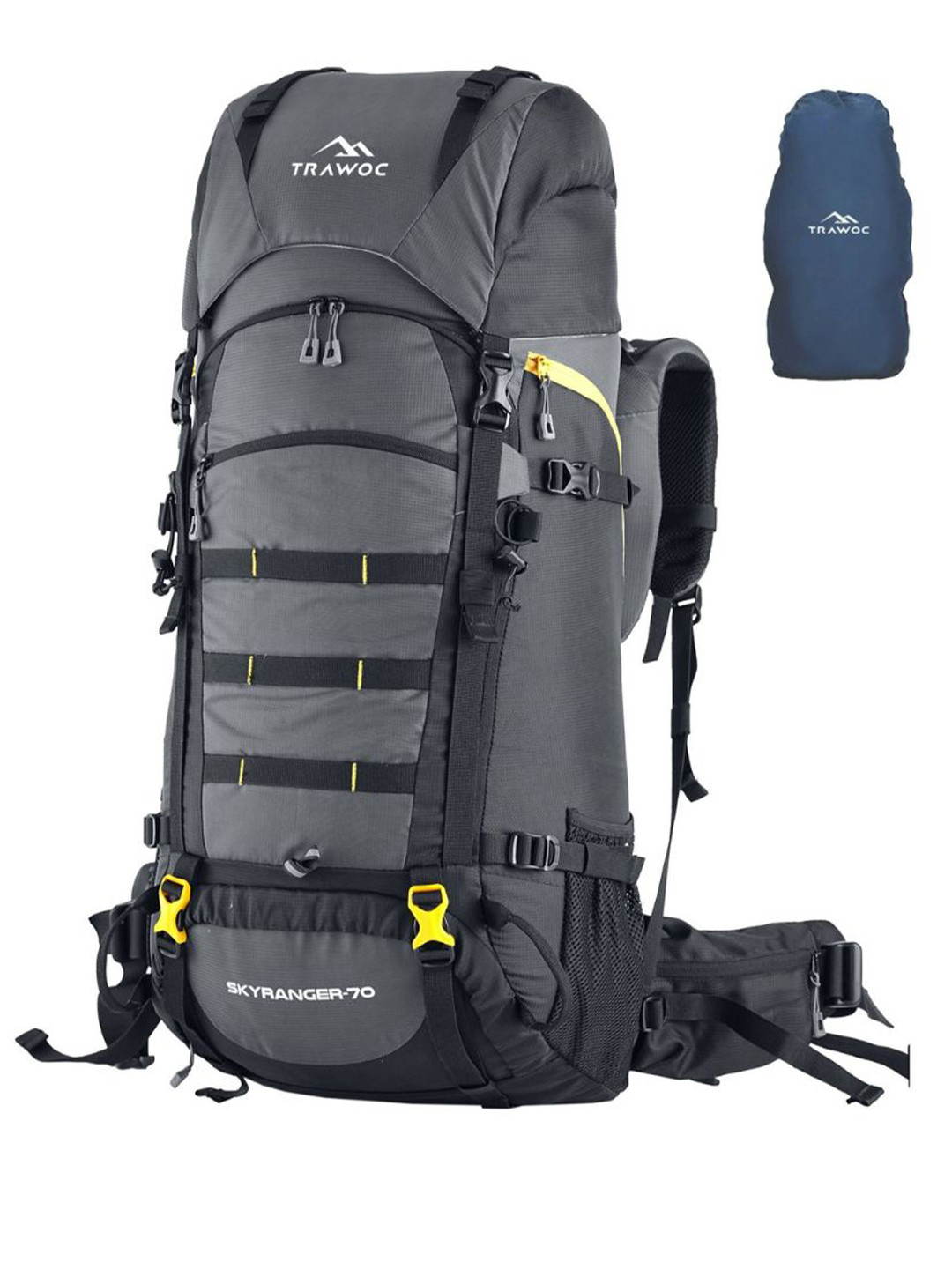 TRAWOC SKYRANGER Unisex Solid 70L Internal Frame Rucksack For Trekking Travel