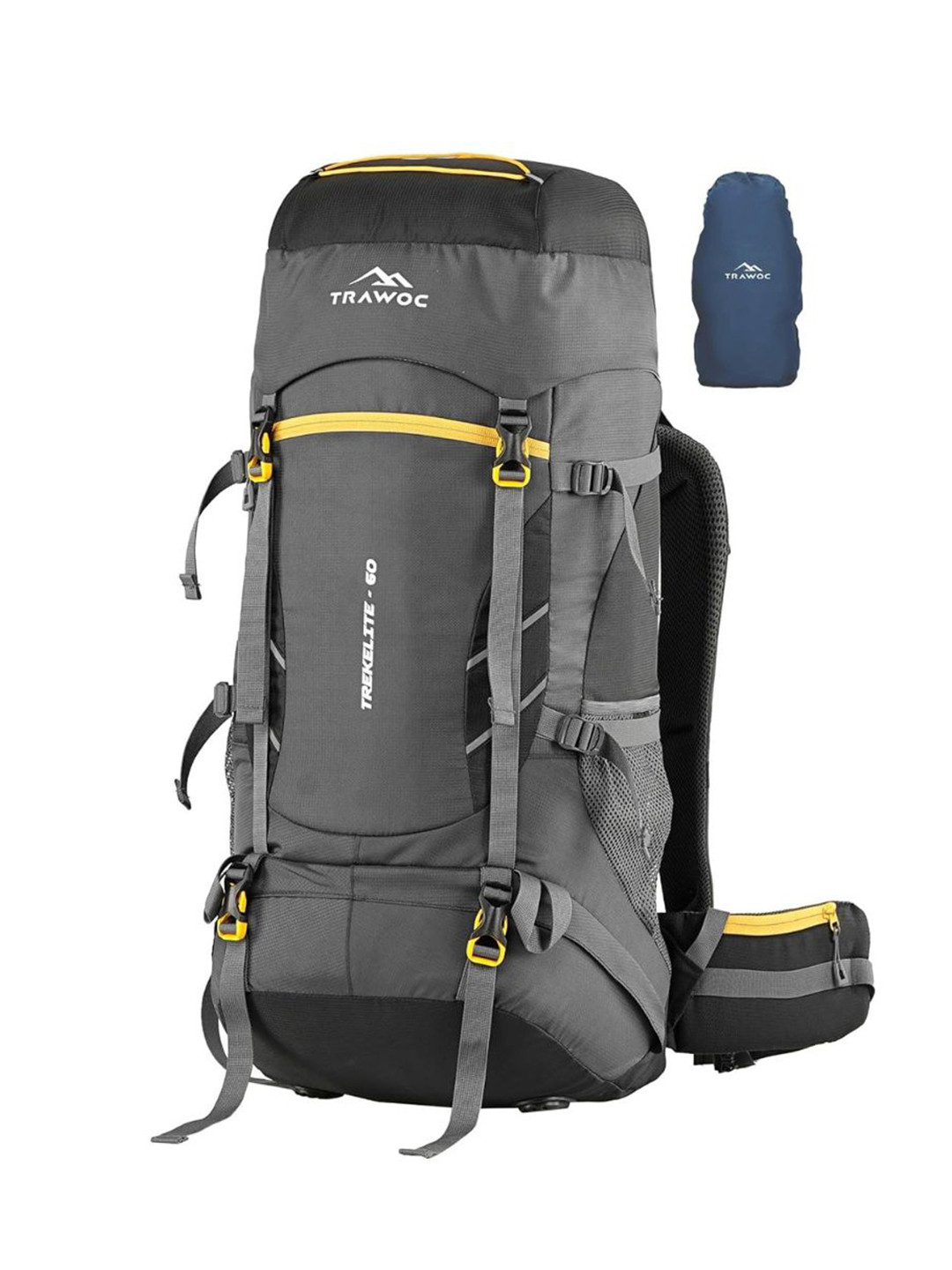 TRAWOC TREKELITE Solid 60L Rucksack With Shoe Compartment for Camping Hiking Trekking