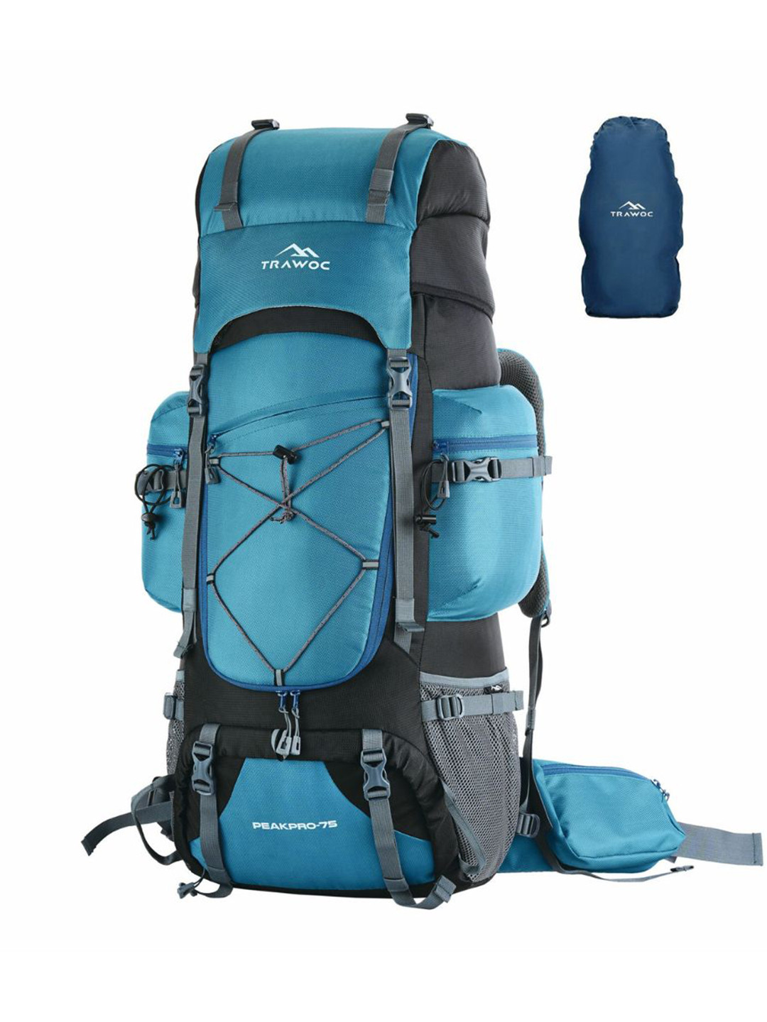 TRAWOC PEAKPRO Solid 75L Travel Rucksack With Laptop Shoe Compartment