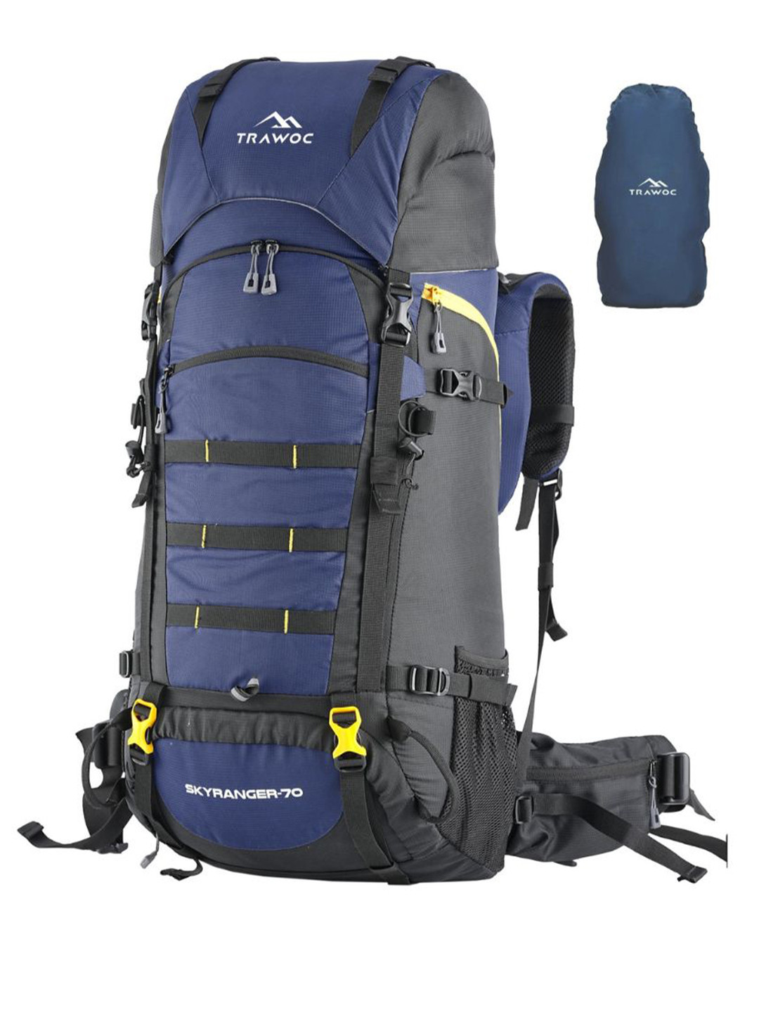 TRAWOC SKYRANGER Unisex Solid 70L Internal Frame Rucksack For Trekking Travel