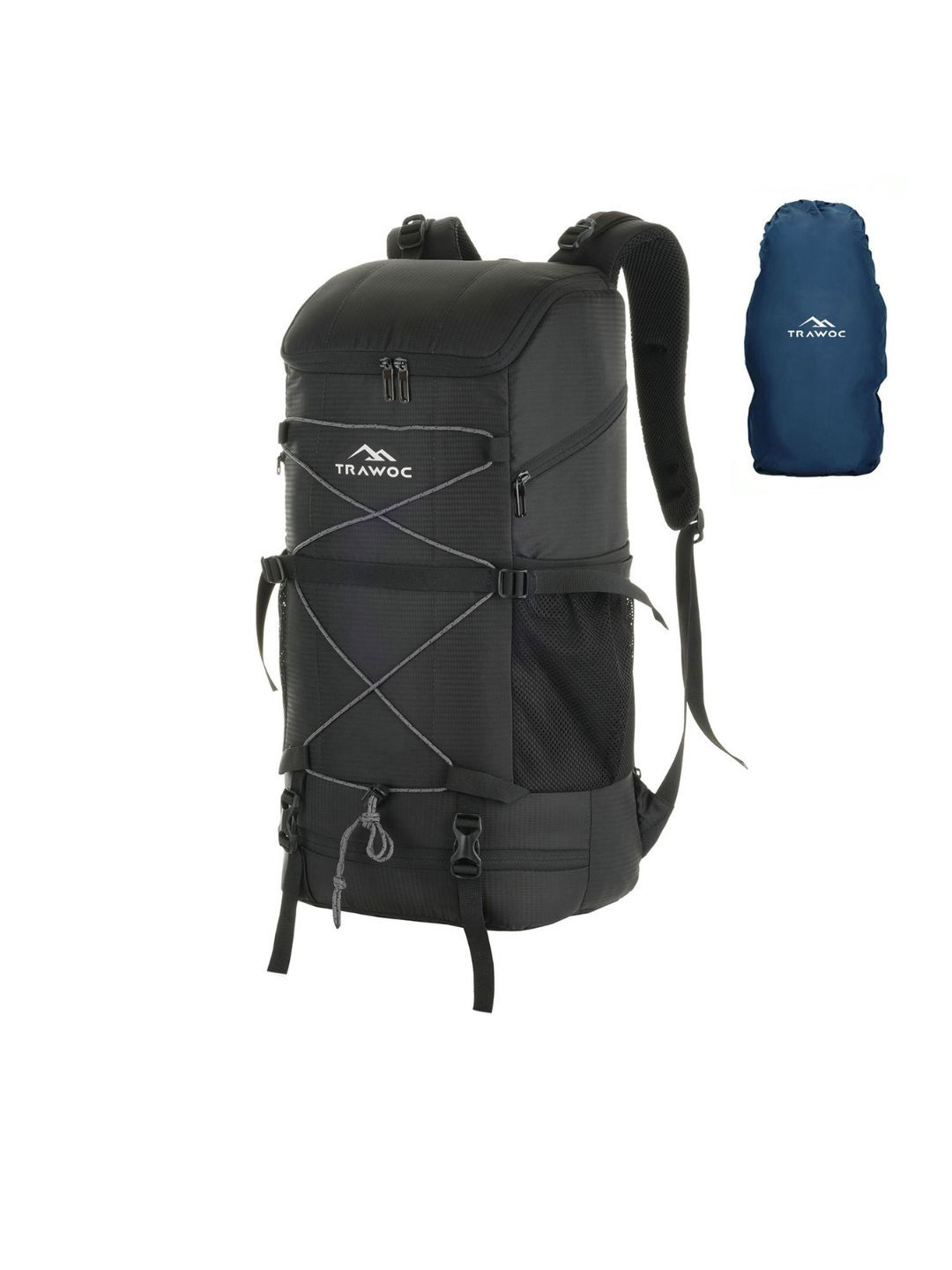 TRAWOC STEALTH 40L Solid Rucksacks with Shoe Compartment for Hiking trekking