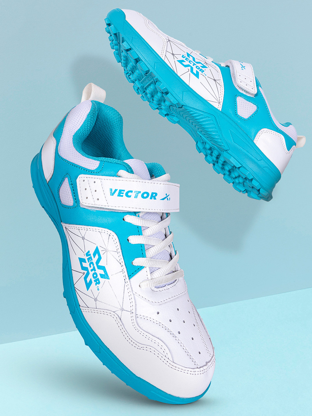 VECTOR X Unisex Mesh Cricket Non-Marking Shoes