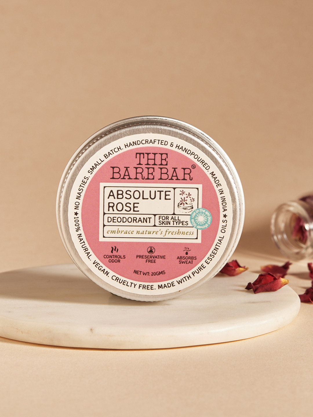 The Bare Bar Absolute Rose Deodorant- 20 g
