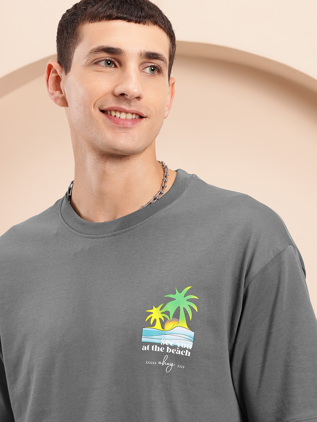 Mast & Harbour Placement Graphic Oversized T-shirt