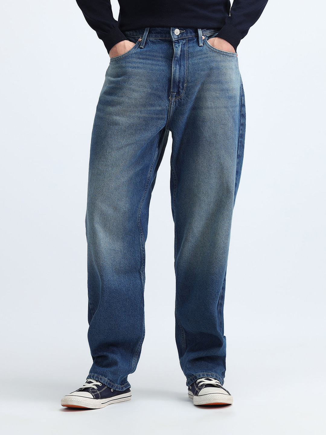 Flying Machine Men Light Fade Cotton Stretchable Jeans