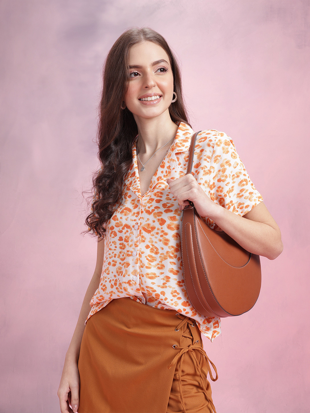 DressBerry Animal Print Casual Shirt