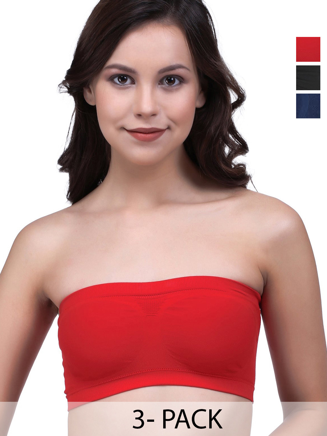 INDIROCKS Combo 3 Tube Seamless Tube Bra