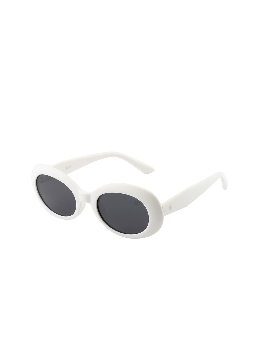 SEESAW Girls Black Lens White TR90 Oval Sunglass with 100% UV Protection - Ideal for Kids 8-12 Yrs