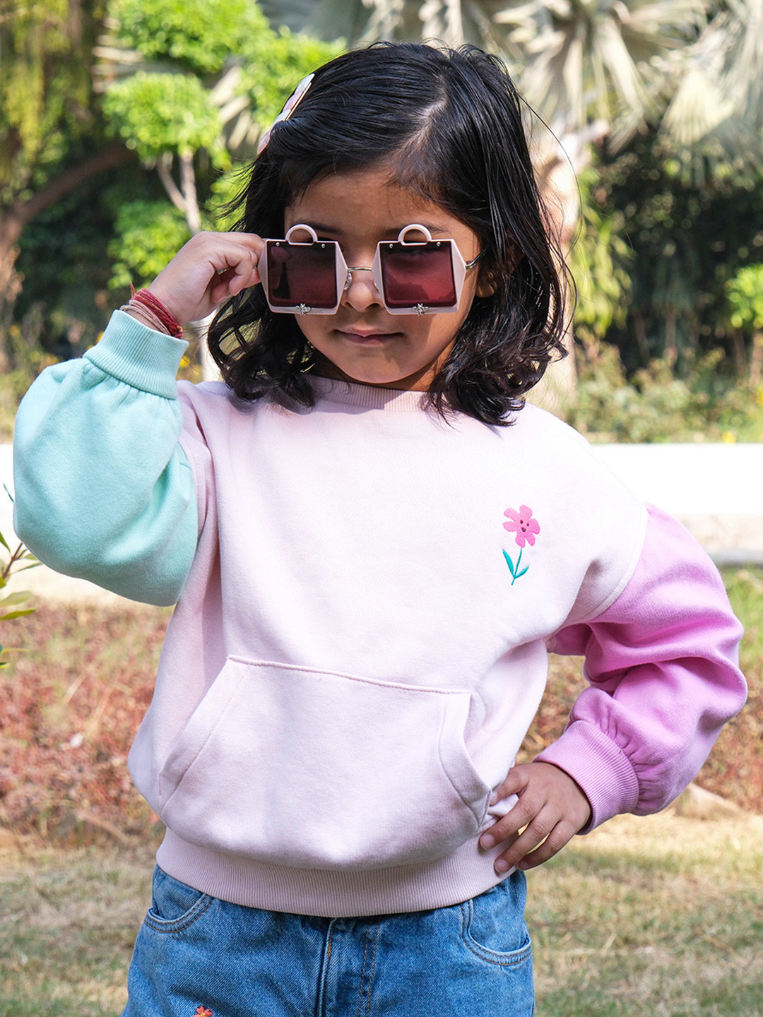 DukieKooky Kids Square Sunglasses with Polarised and UV Protected Lens DKSG486D-AA