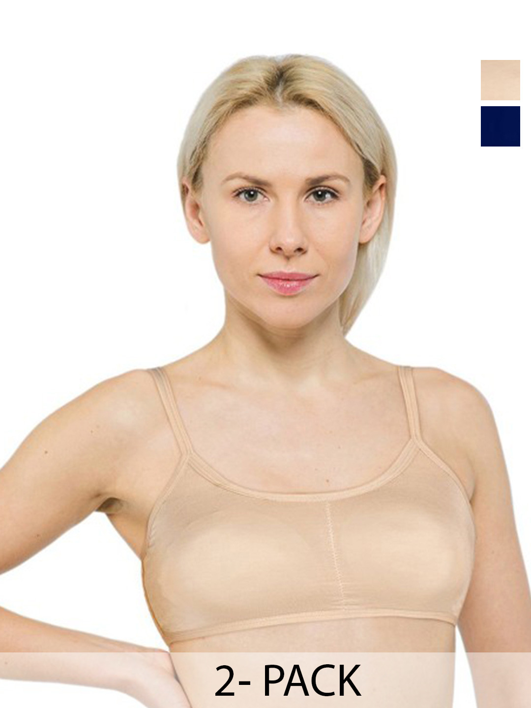 INDIROCKS Full Coverage Removable Padding Pack of 2 Bra