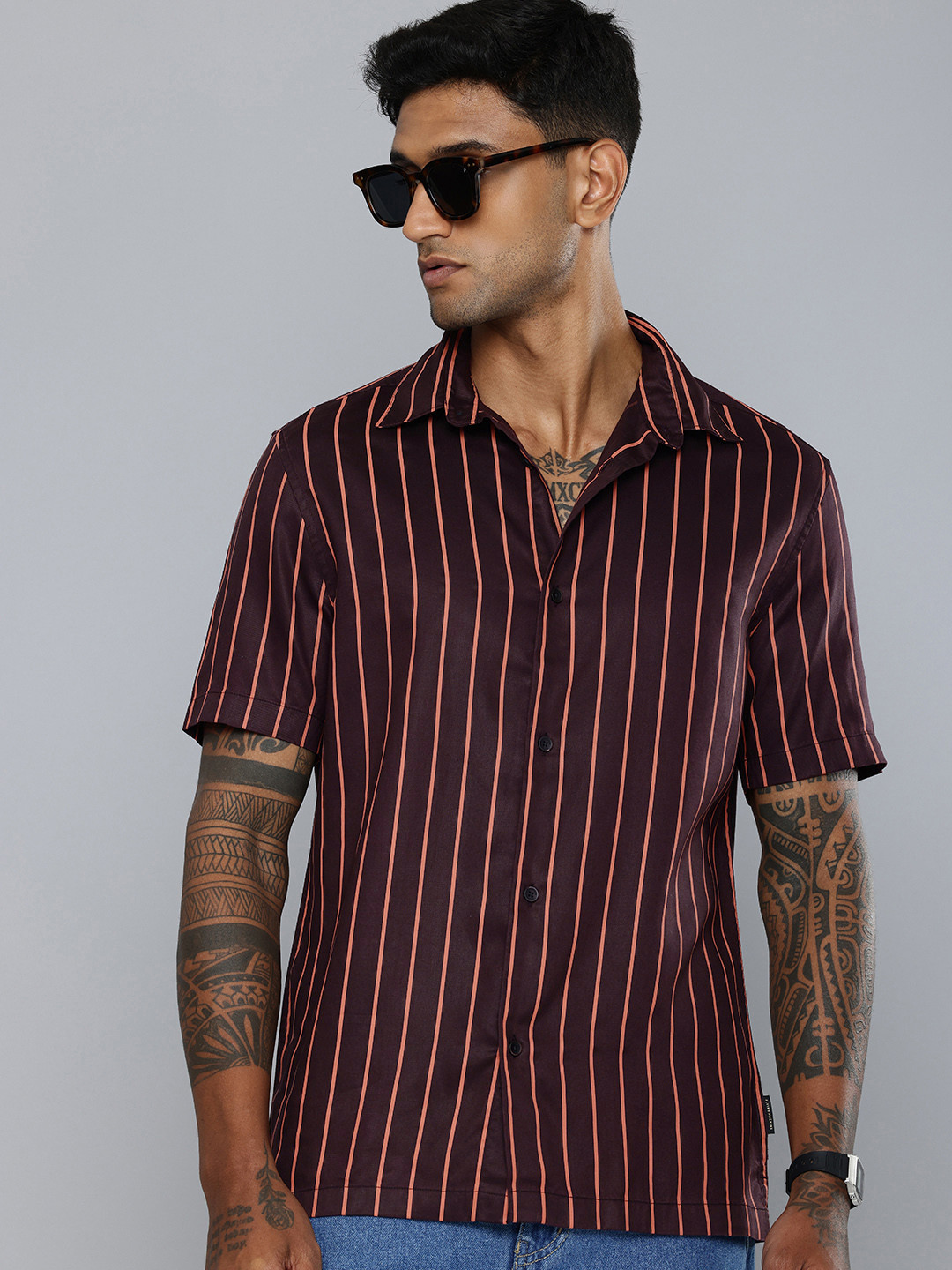 Flying Machine Striped Casual Shirt