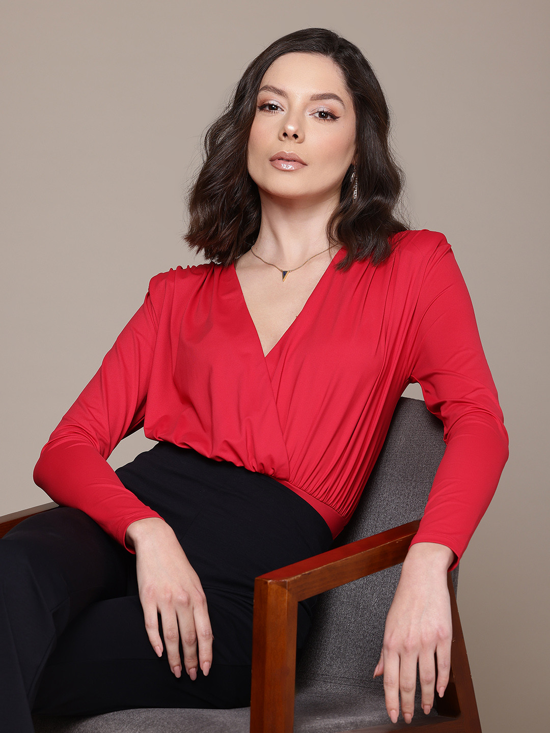 bebe All Day Wrap Bodysuit