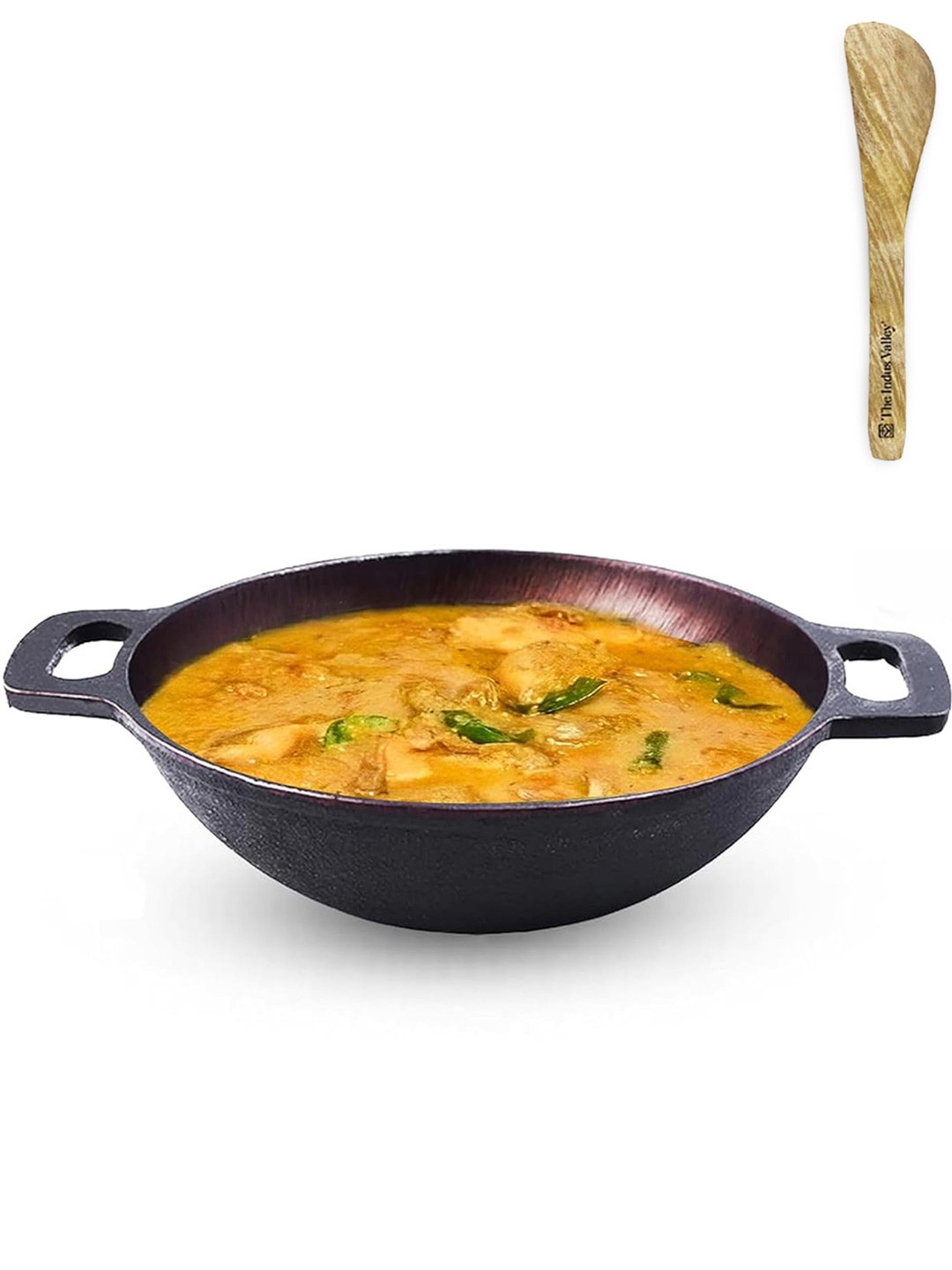 The Indus Valley Black Cast Iron Kadai