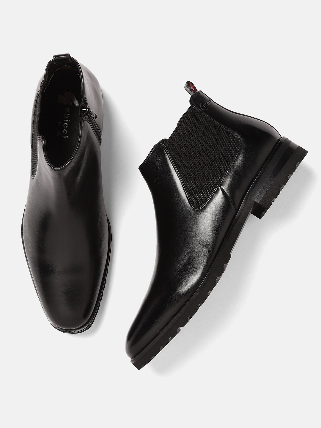 GABICCI Men Solid Leather Chelsea Boots