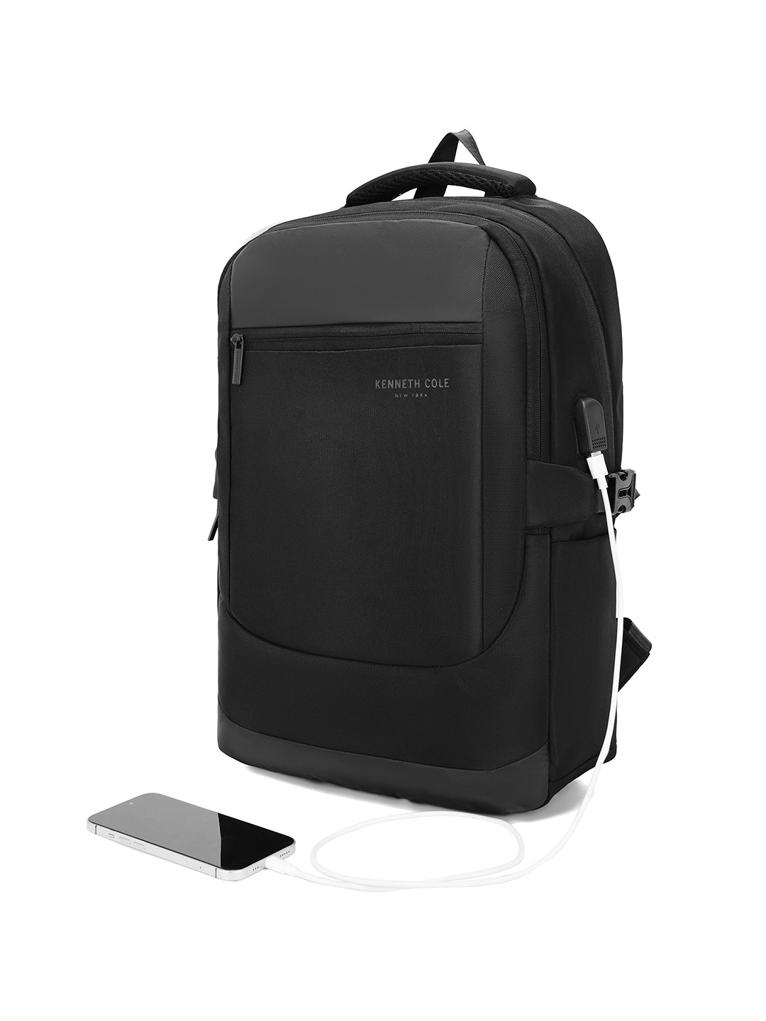 Kenneth Cole Unisex Laptop Backpack with USB Charging Port