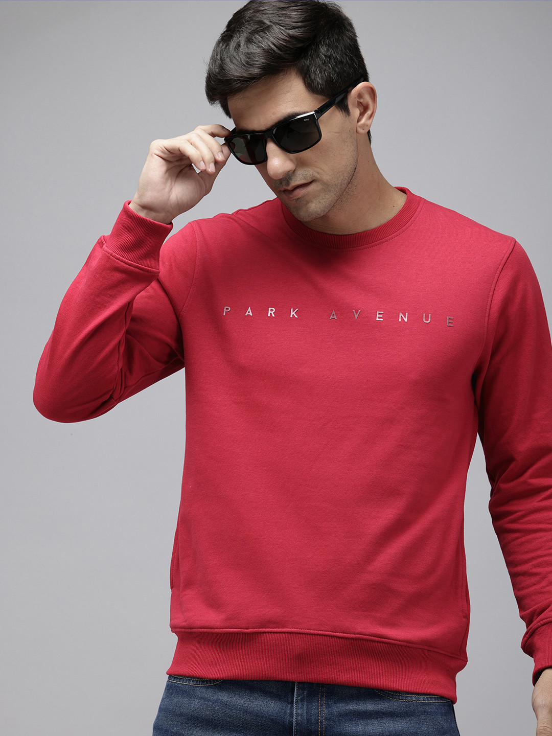 Park Avenue Brand Logo Printed Sweatshirts