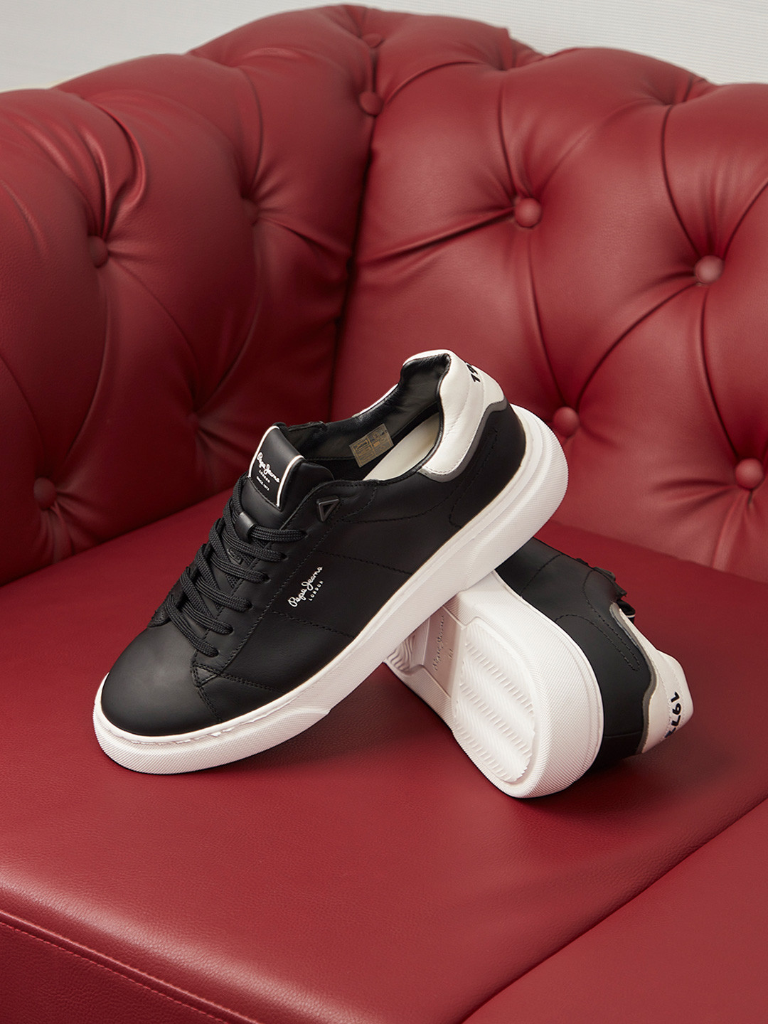 Pepe Jeans Men Leather Sneakers