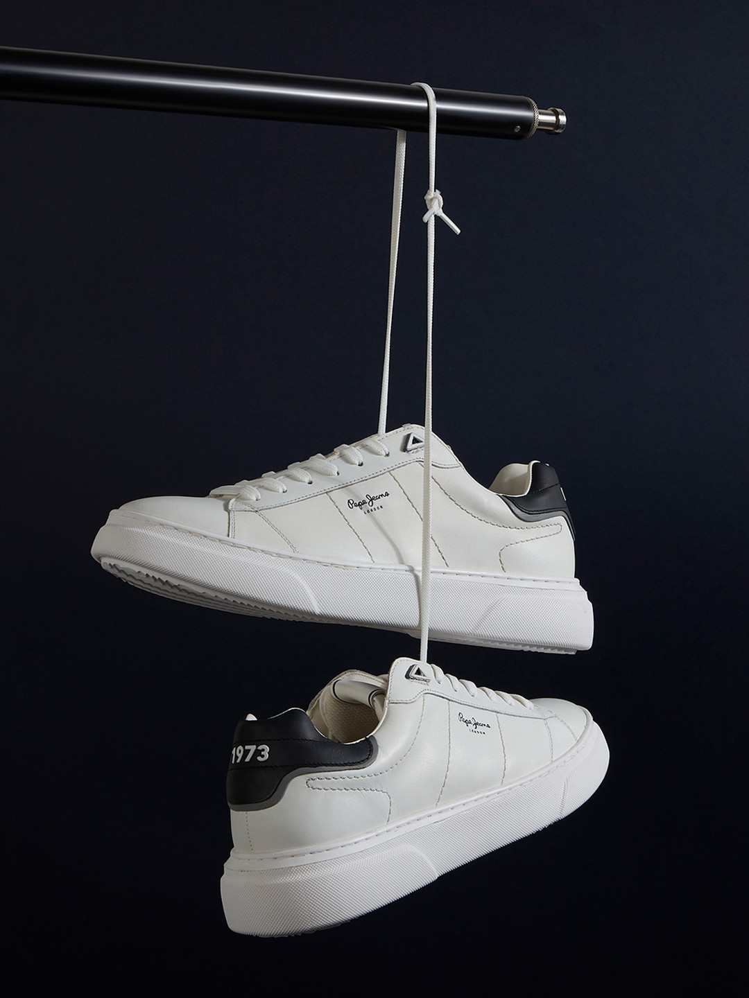 Pepe Jeans Men Leather Round Toe Sneakers