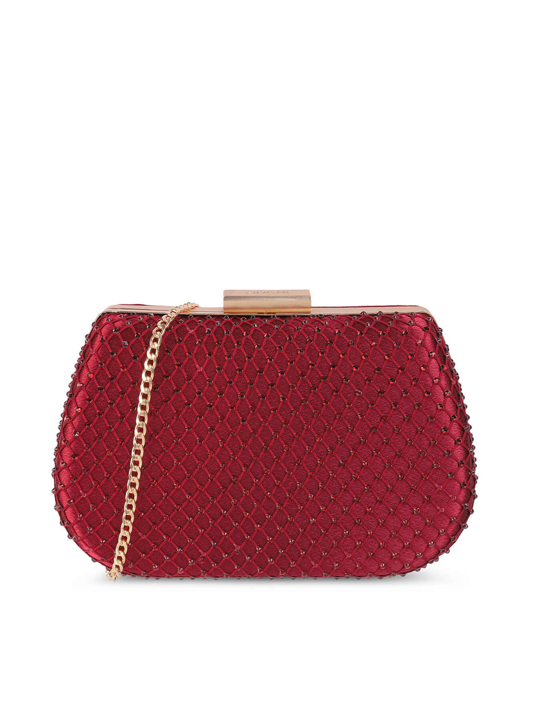 Mochi Embellished Box Clutch