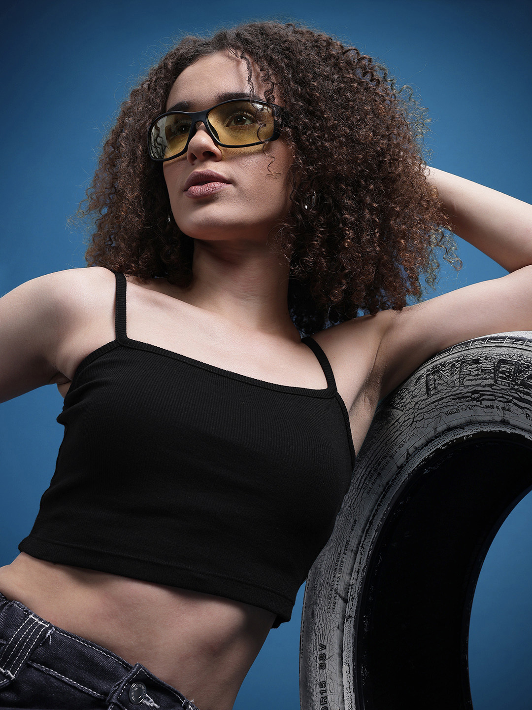The Roadster Life Co. Ribbed Fitted Crop Top