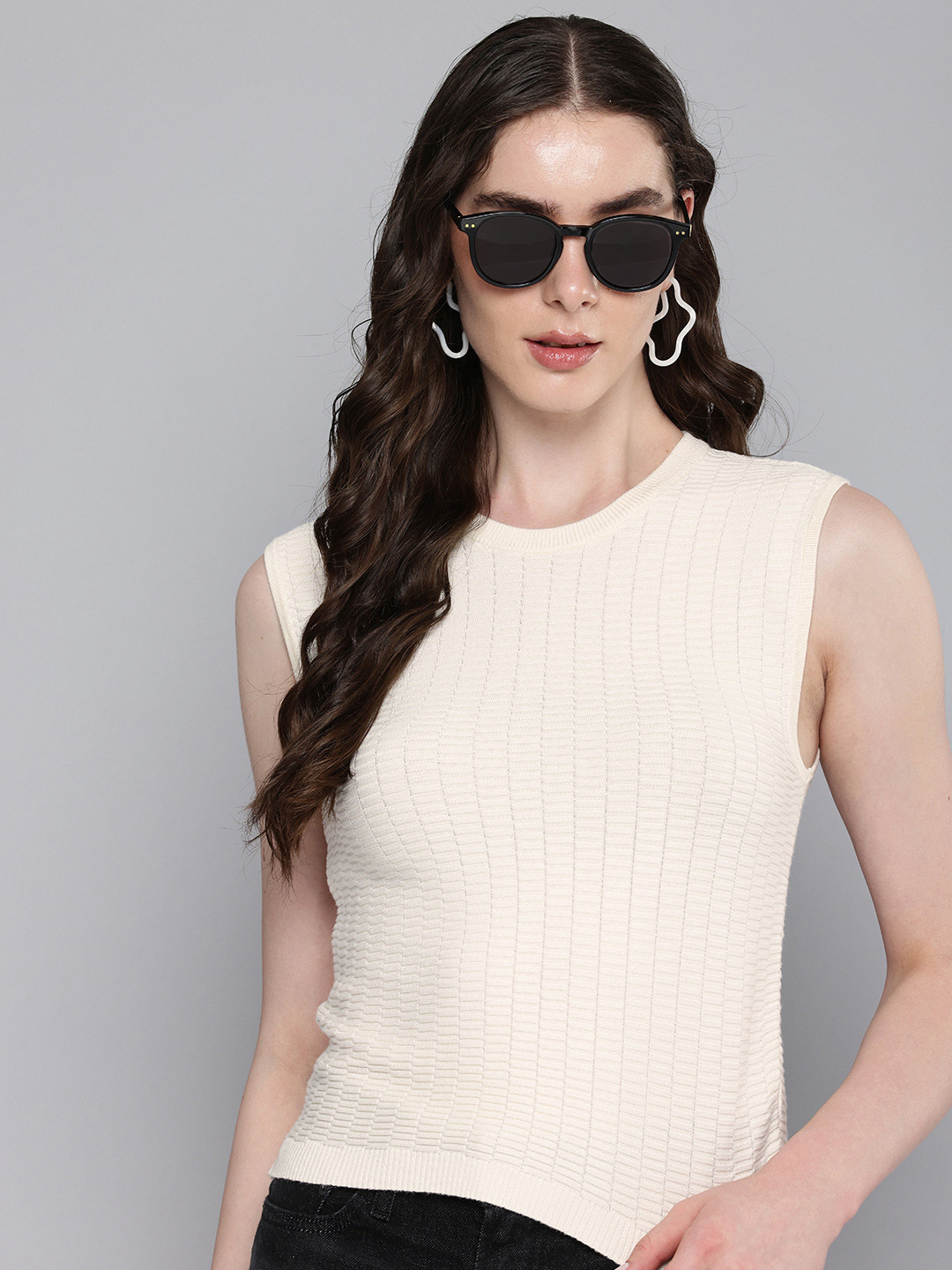 Levis Self Designed Sleeveless Top