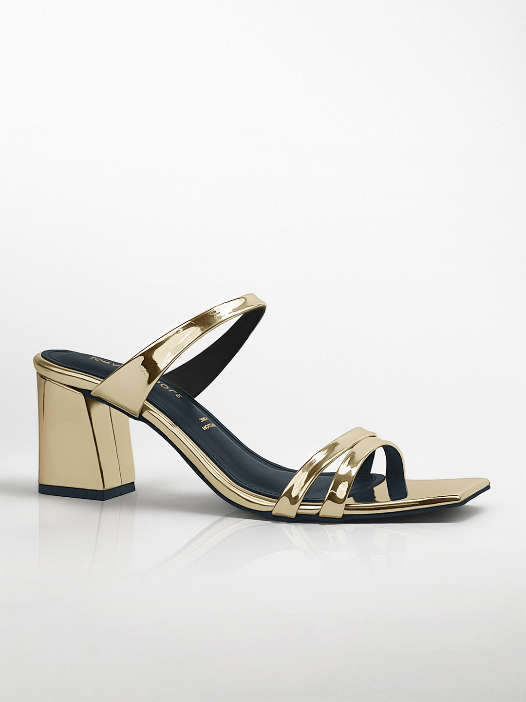 Signature Sole Open Back Party Block Sandals