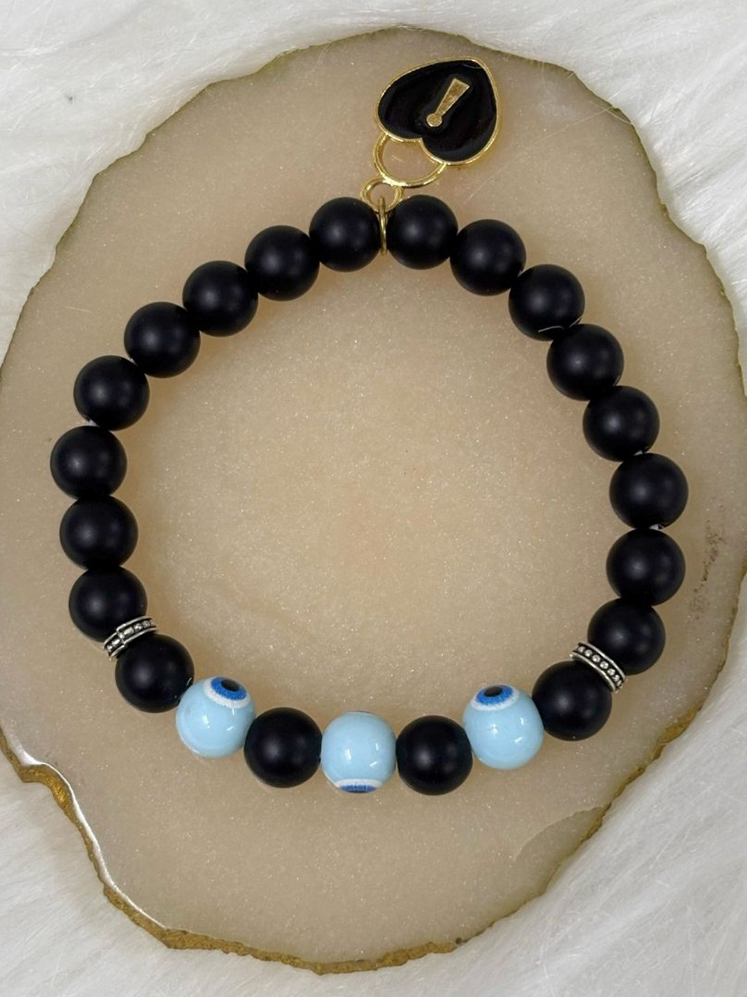 BDIVA 18K Gold-Plated Brass Charm Bracelet