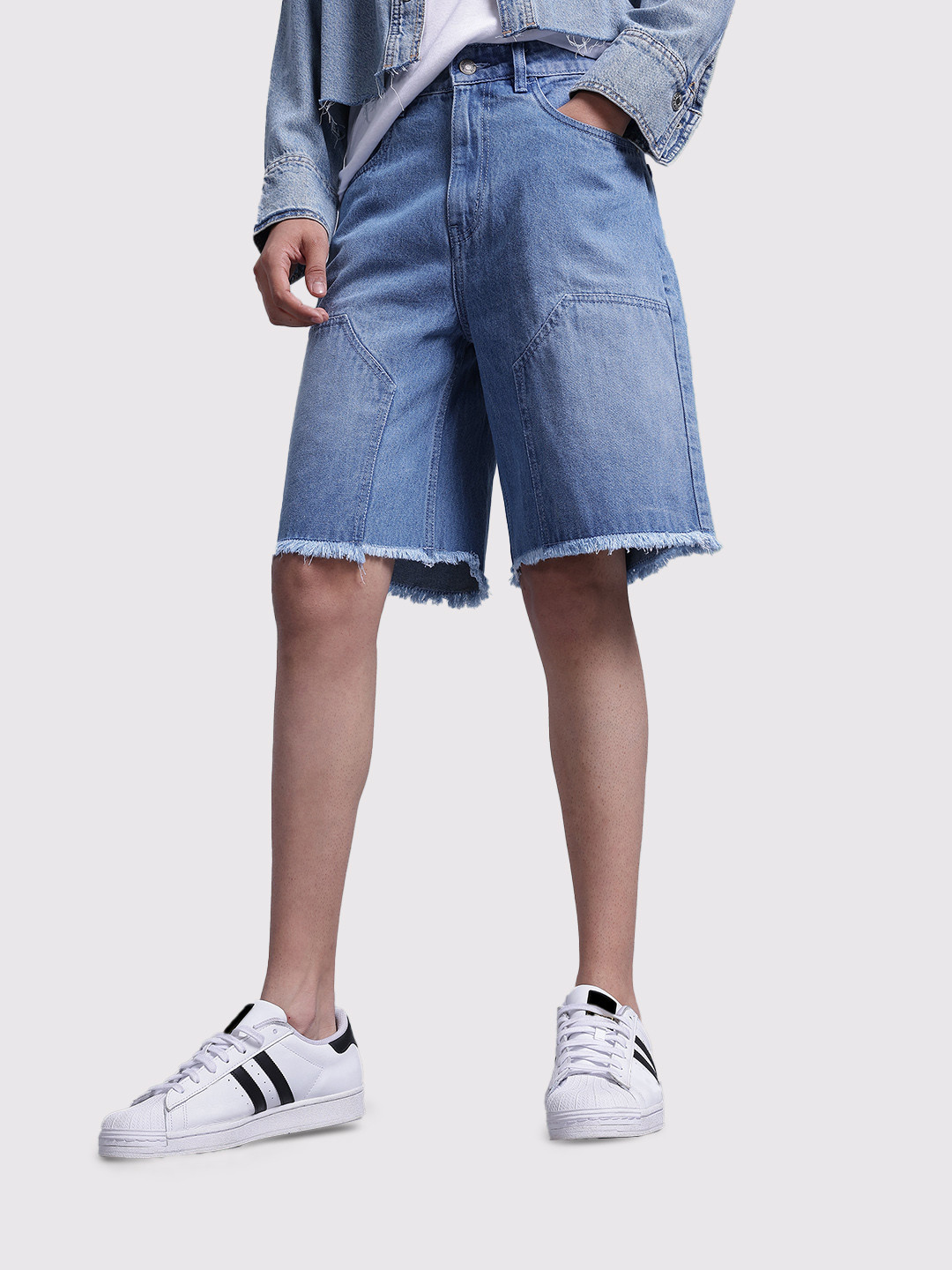The Roadster Life Co. Men  Realxed Fit Denim Shorts