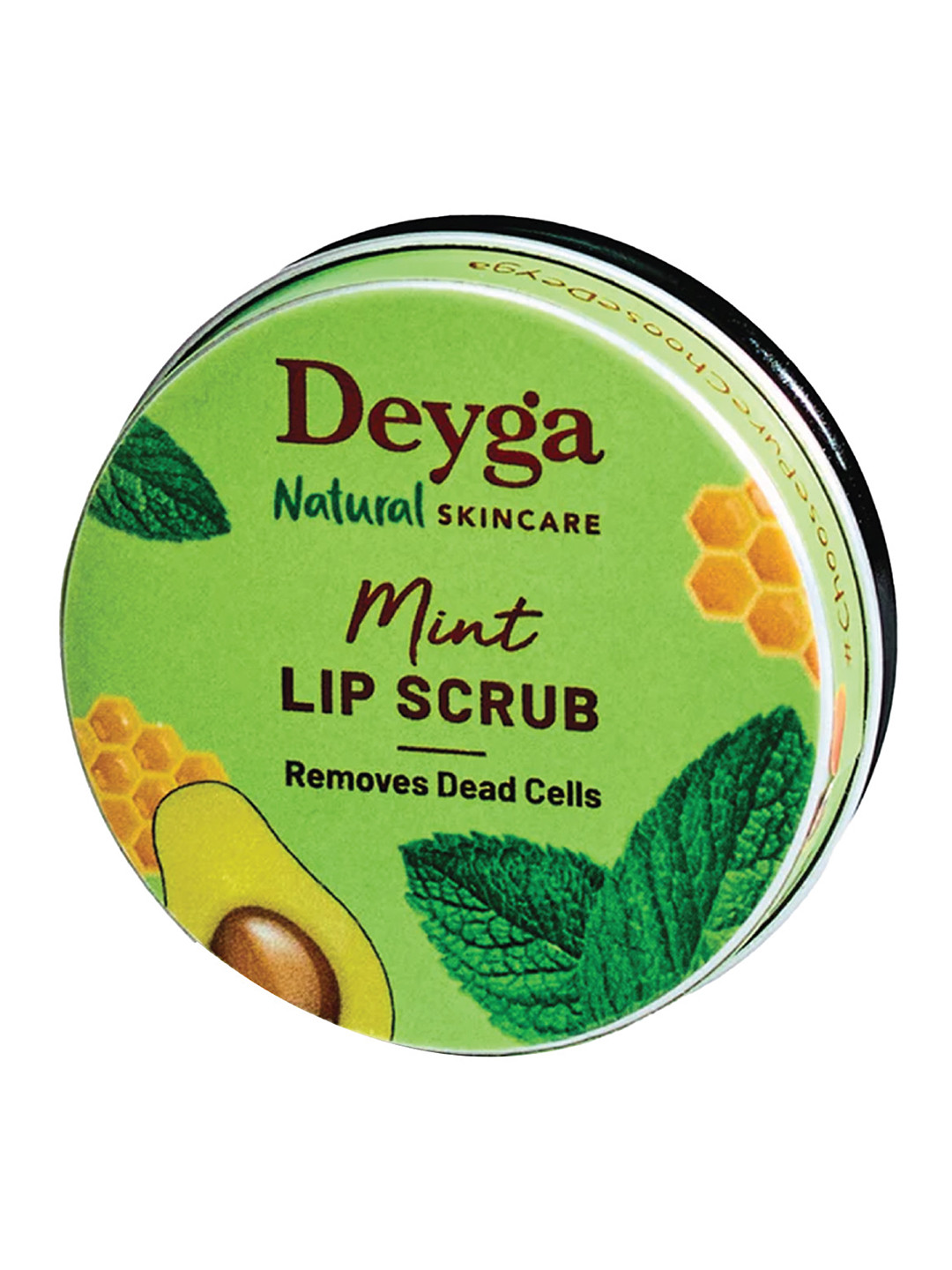 Deyga Organics Mint Lip Scrub for Removal Of Dead Skin - 8 g
