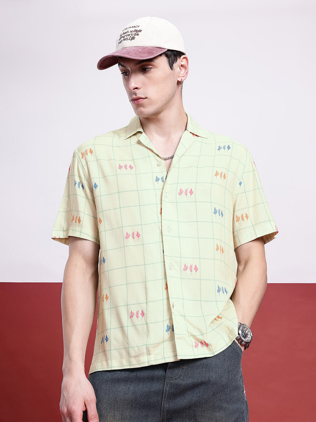 Kook N Keech Boho Printed & Checked Shirt