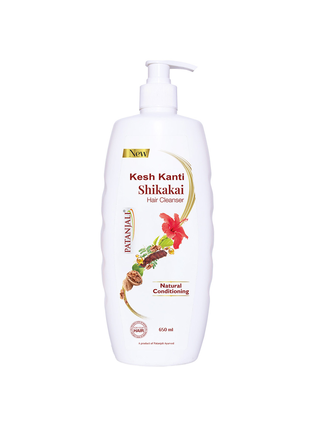 Patanjali Kesh Kanti Shikakai Hair Cleanser for Natural Conditioning - 650 ml