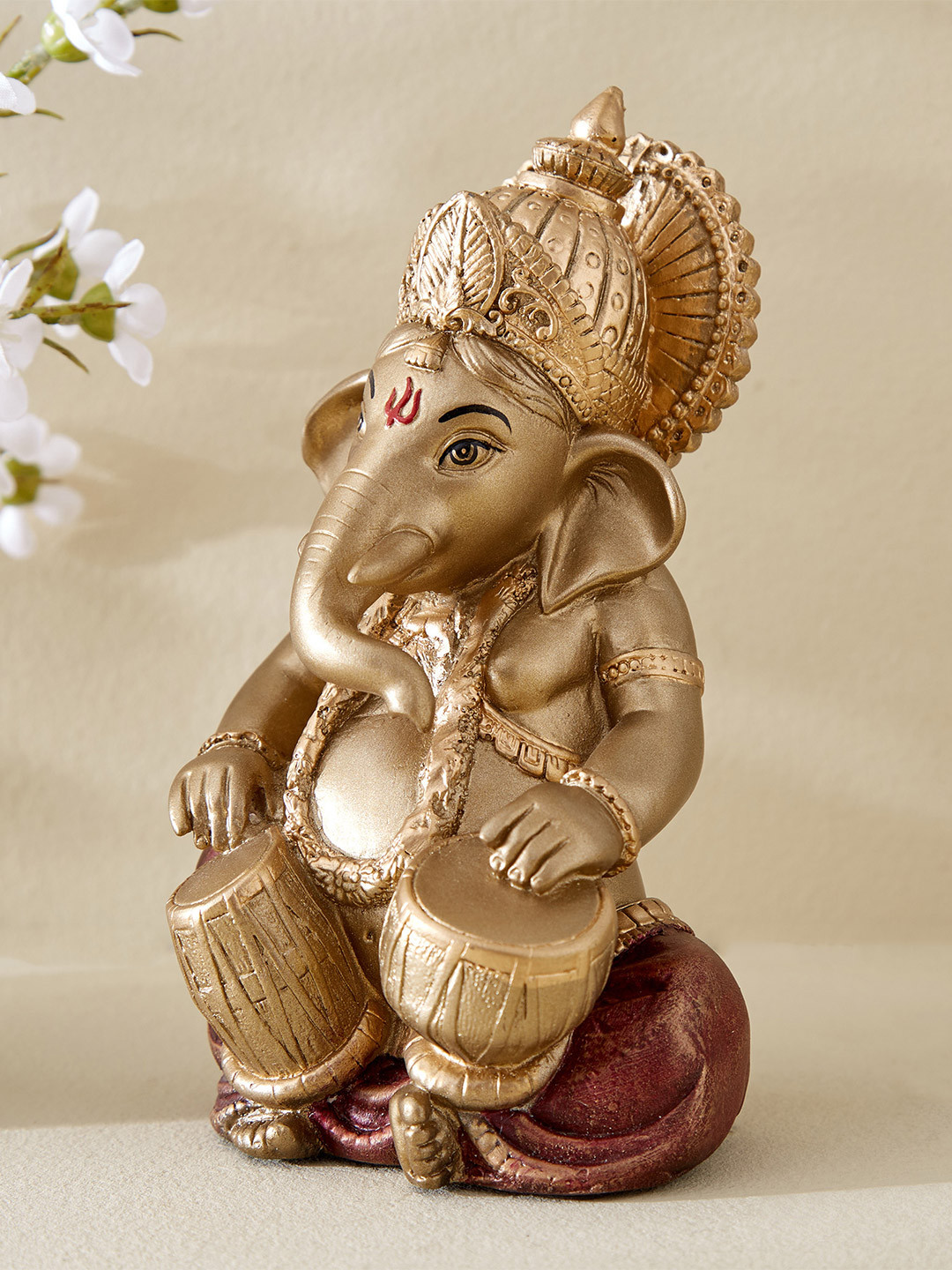 Home Centre Gold-Toned Religious Figurine Showpiece