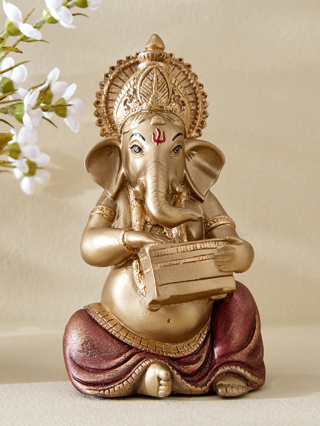 Home Centre Gold-Toned Religious Figurine Showpiece
