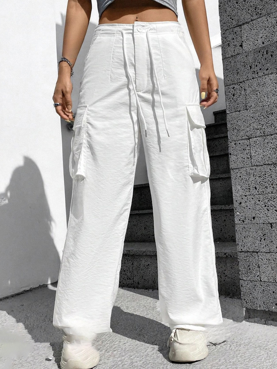 LA CHIC PICK Women Oversized Bagggy Cargo Pants