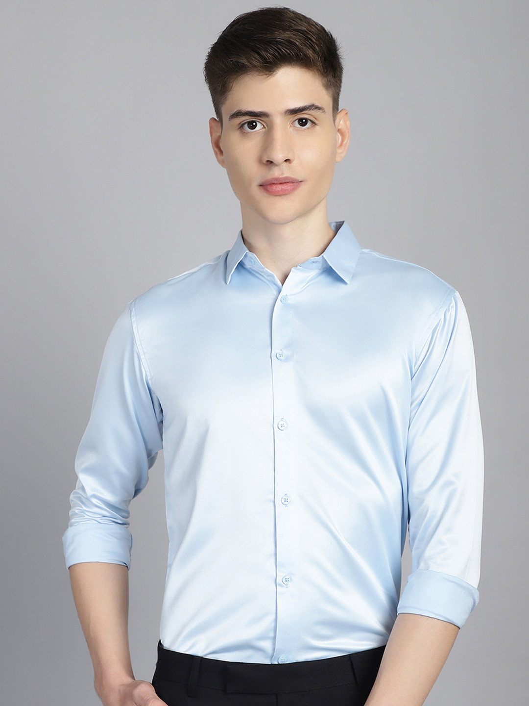 Majestic Man Men Club Slim Fit Opaque Formal Shirt