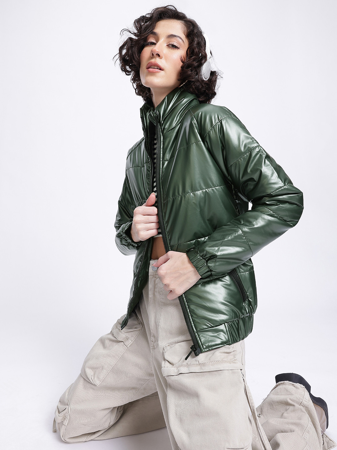 DressBerry Shimmer Puffer Jacket