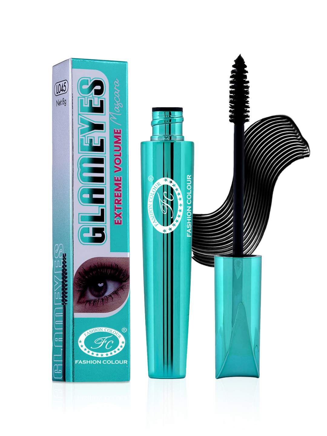 Fashion Colour Glam Eyes Extreme Volume Long-Wearing Mascara 8g - Black