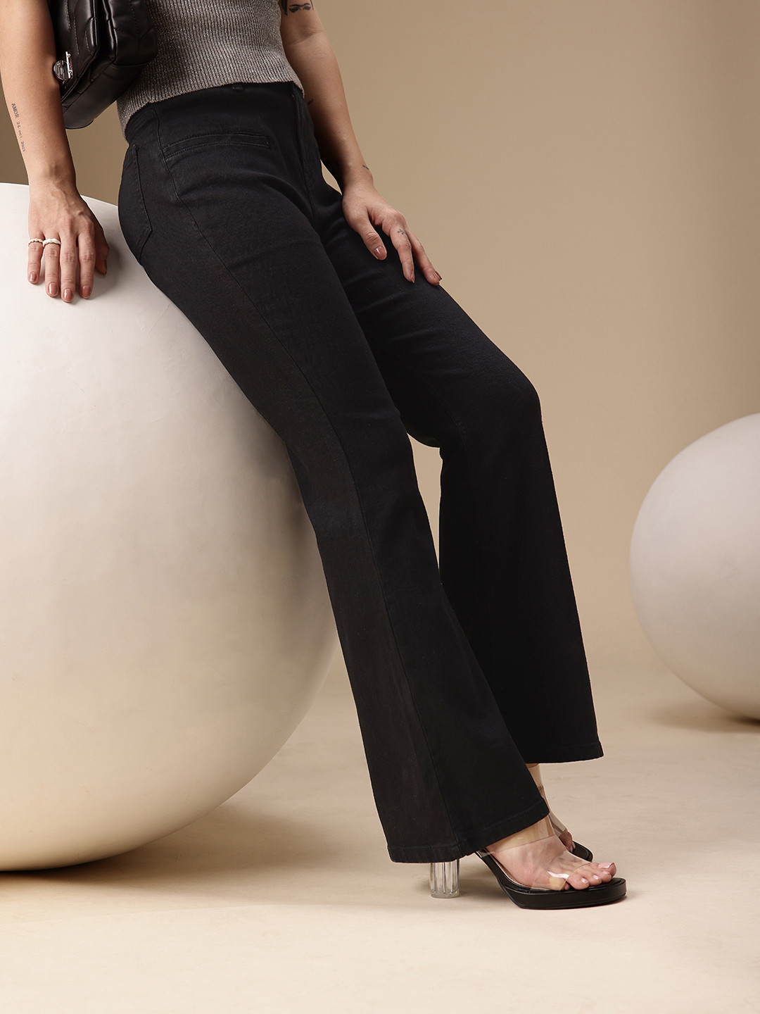 Chemistry Women Bootcut High-Rise Stretchable Jeans