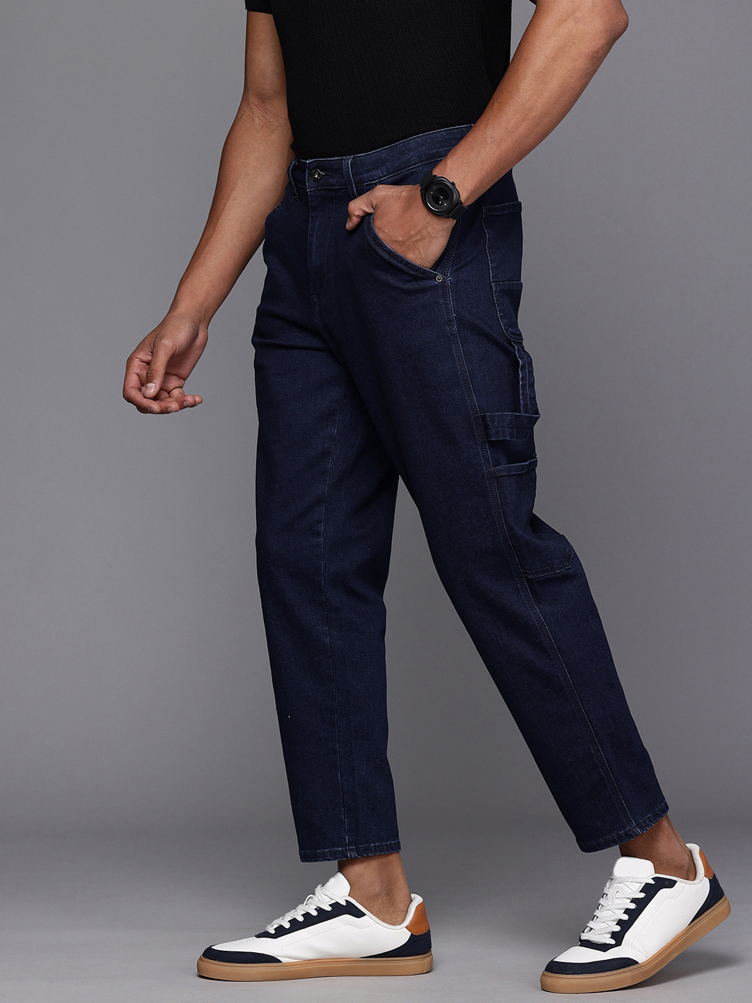 Louis Philippe Regular Fit Jeans Men Light Fade Stretchable Regular Fit Jeans