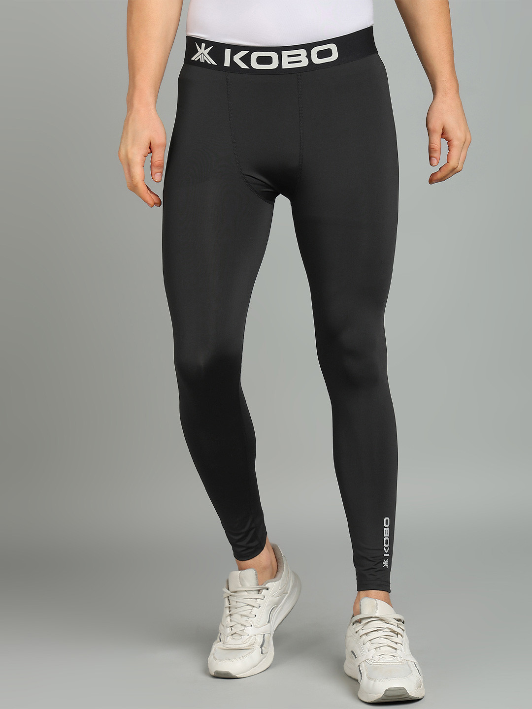 KOBO Men Ankle-Length Compression Tights