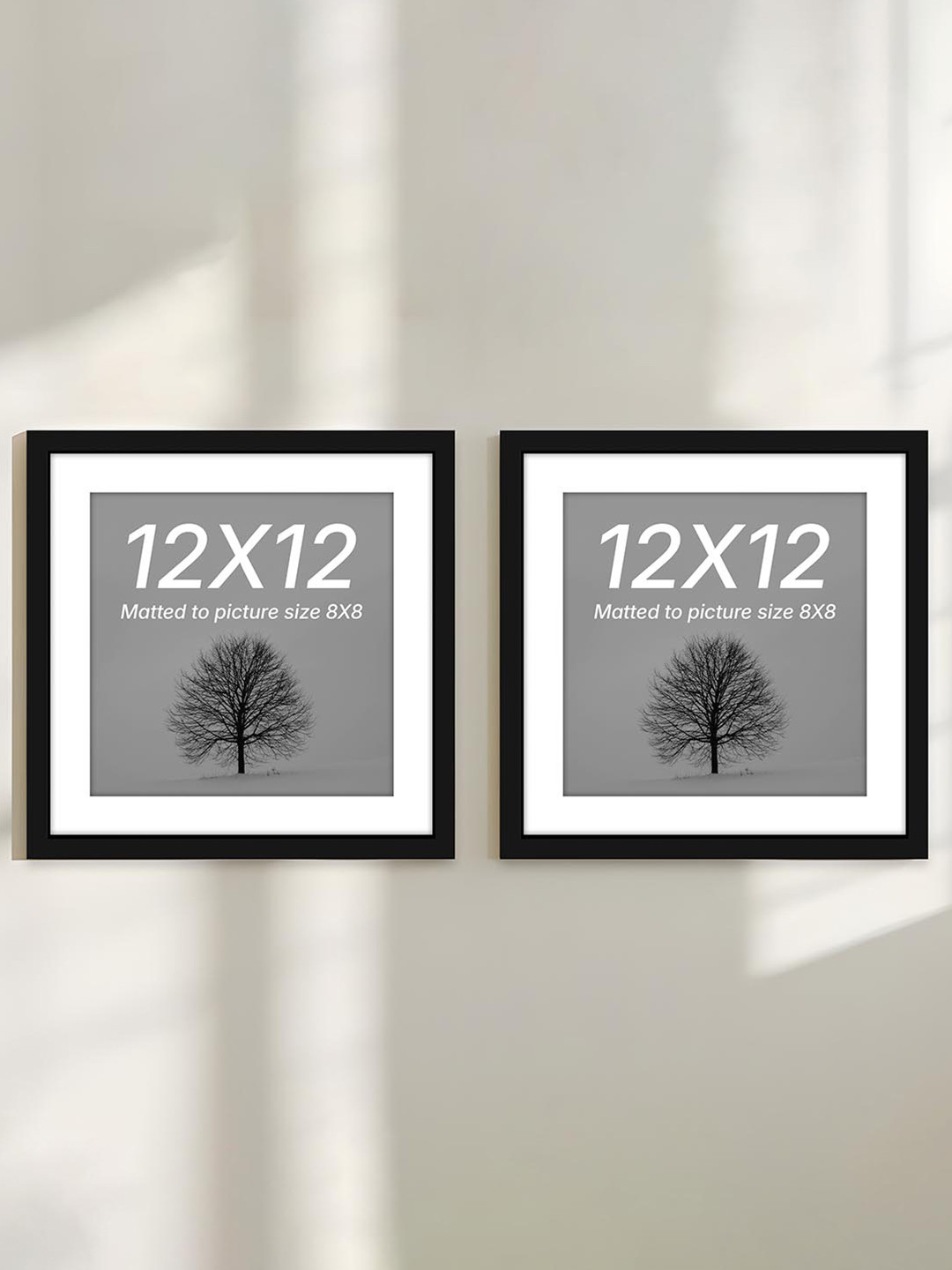 Art Street Black Set of 2 Document Wall Photo Frames for Certificates & Home Decor