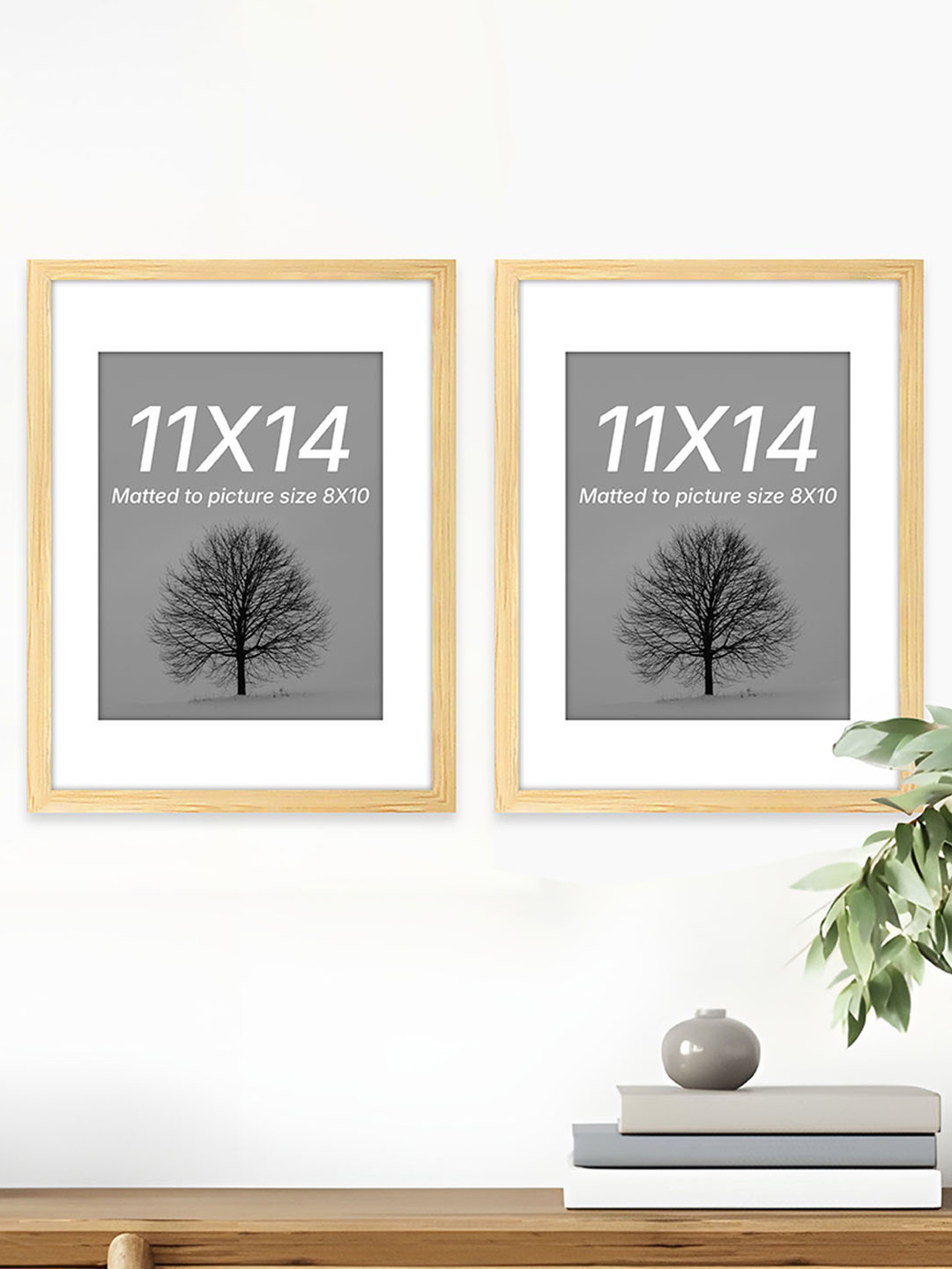 Art Street Beige Set of 2 Document Wall Photo Frames for Certificates & Home Decor