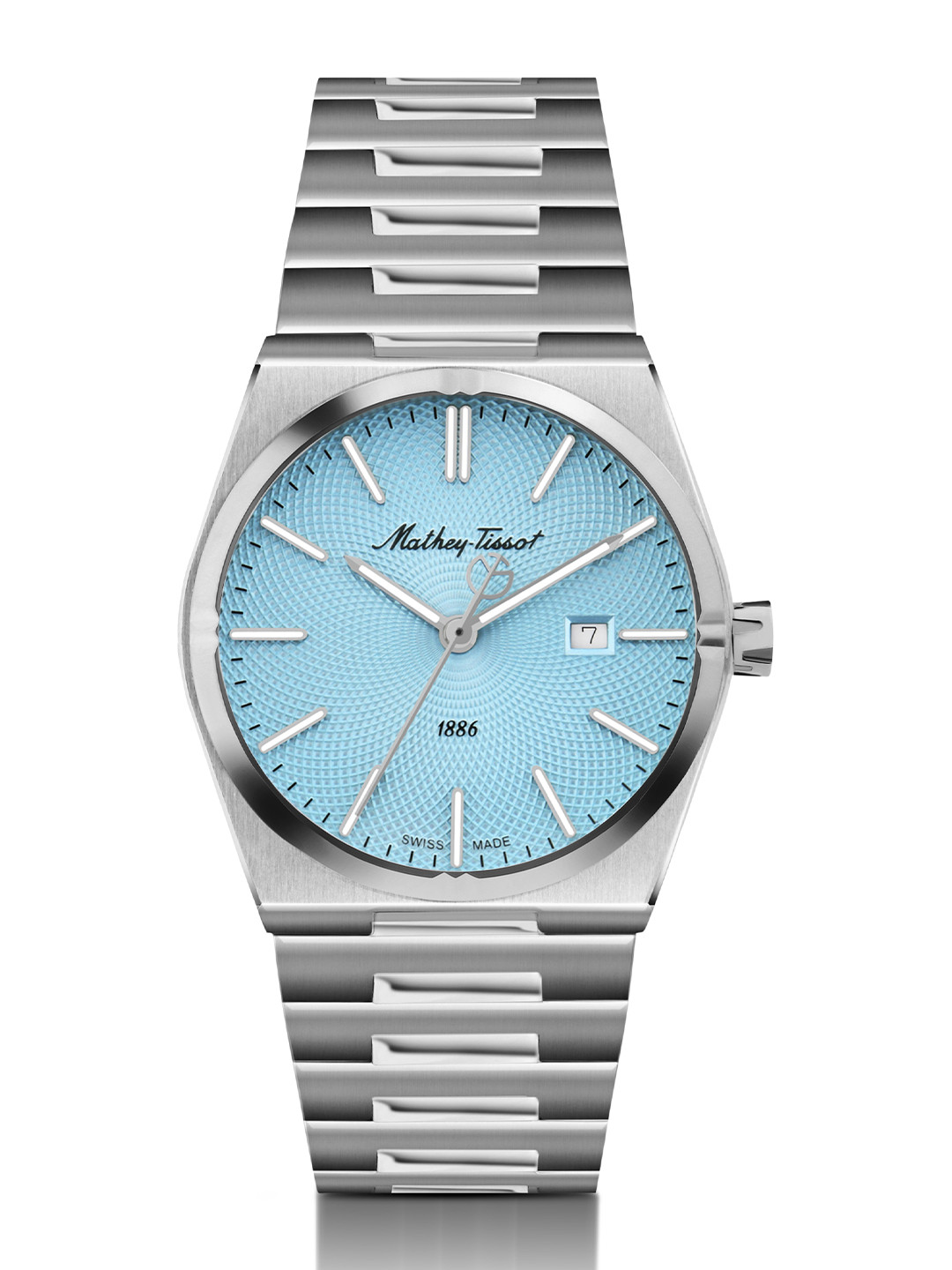 Mathey-Tissot Women Swiss Made Zeus Stainless Steel Dial Quartz Watch - D118SK