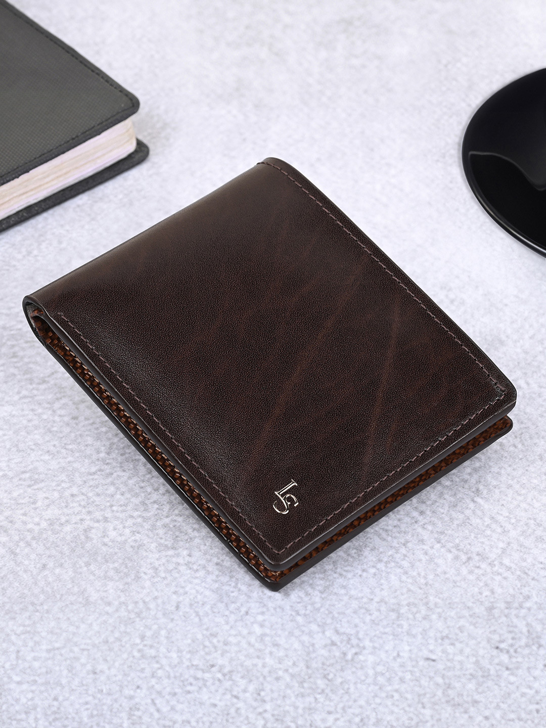 Louis Stitch Handcrafted Spanish Leather Three Compartment Wallet for Men